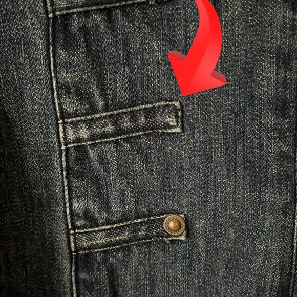 Apostrophe Blue Jean Jacket with Tailored Silhouette - Picture 4 of 9